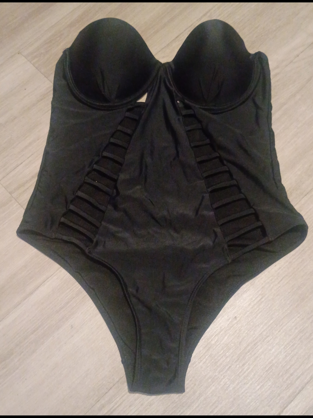 TiniBikini Black One-Piece Swimwear